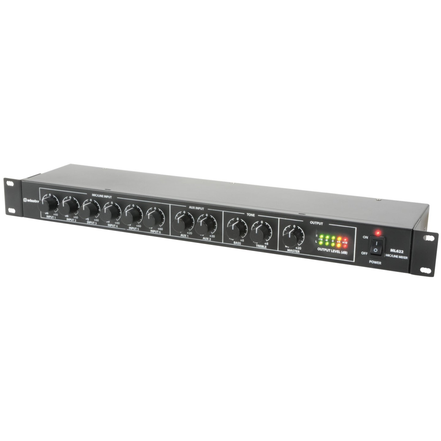 Adastra 1U Mic Line Rack Mixer - ML622 - 953.026UK - 1U Mic Line Rack Mixer — Buy in Cyprus with Fast Delivery