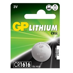 Buy GP Lithium Button Cell - 656.776UK - CR1616 5-pack in Cyprus, Nicosia, Limassol, Larnaka, Pafos