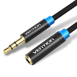 Buy Vention AUDIO 3.5mm M-F Extension Cable Metal 2.0m - VAB-B06-B200-M - 3.5mm ... in Cyprus, Nicosia, Limassol, Larnaka, Pafos
