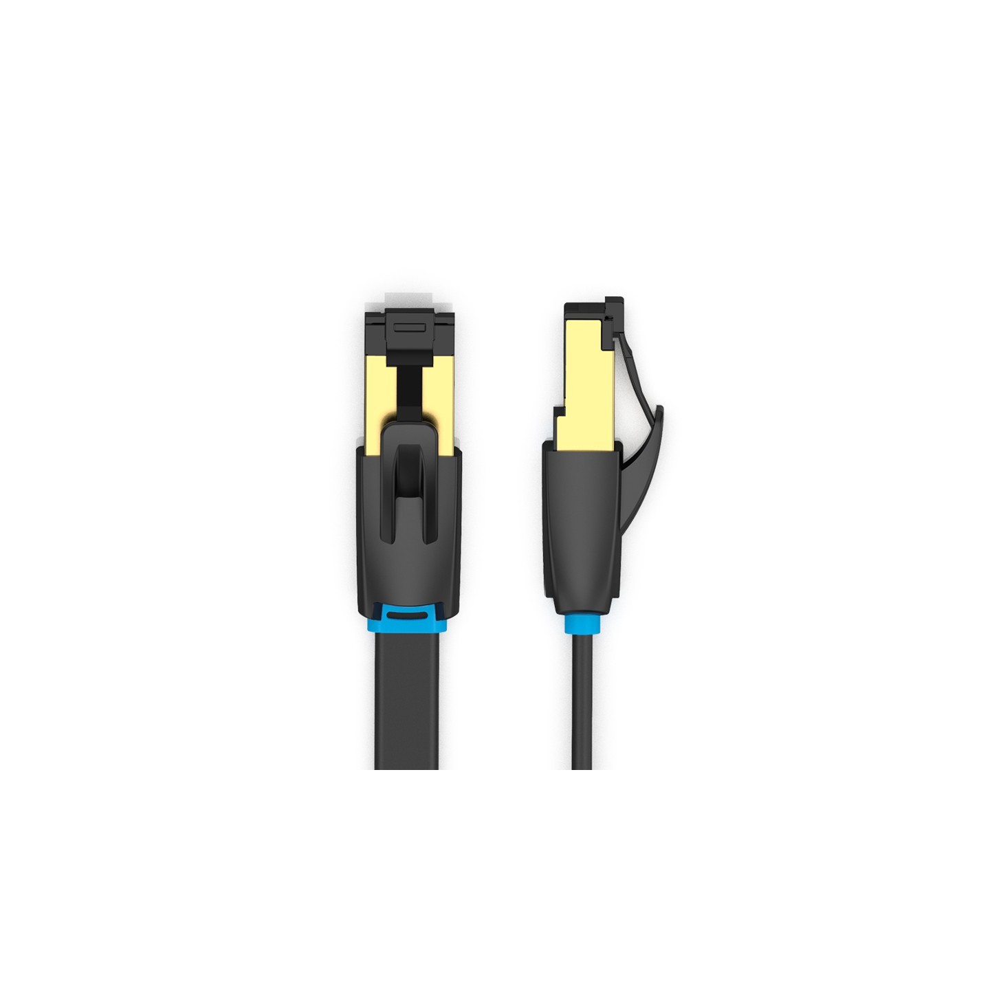 Vention Network Cable CAT8 SFTP Flat - IKCBF - Black, 1.0m — Buy in Cyprus with Fast Delivery