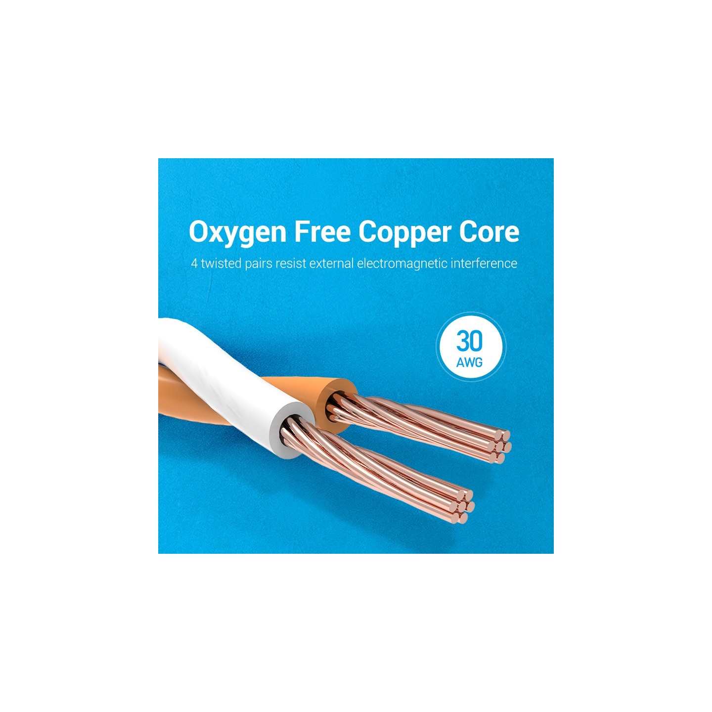 Vention Network Cable CAT8 SFTP Flat - IKCBF - Black, 1.0m — Buy in Cyprus with Fast Delivery