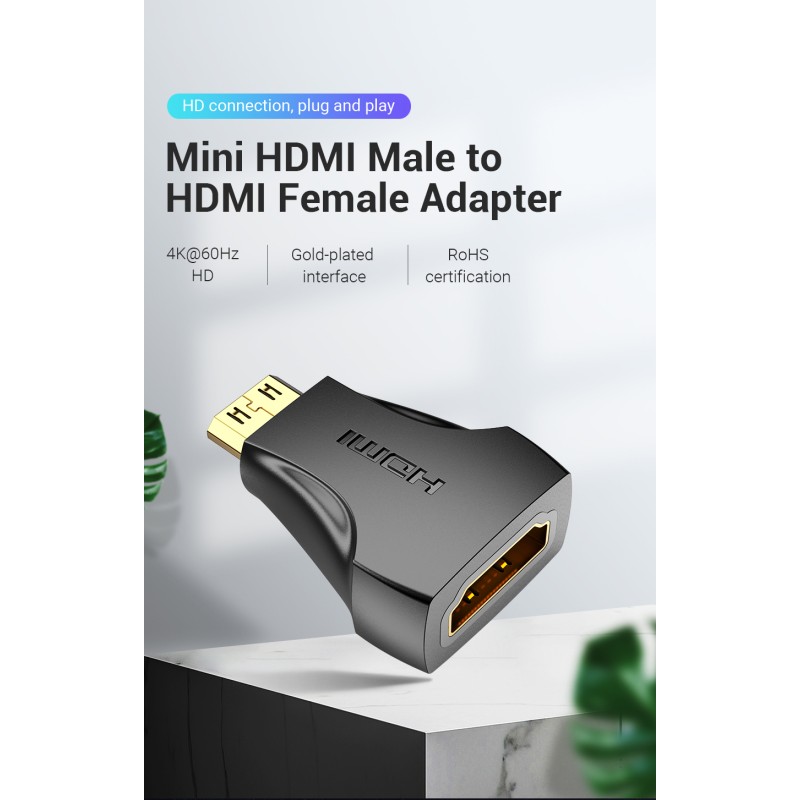 Buy Vention HDMI Adaptor - AISB0 - Female to Mini HDMI Male in Cyprus, Nicosia, Limassol, Larnaka, Pafos