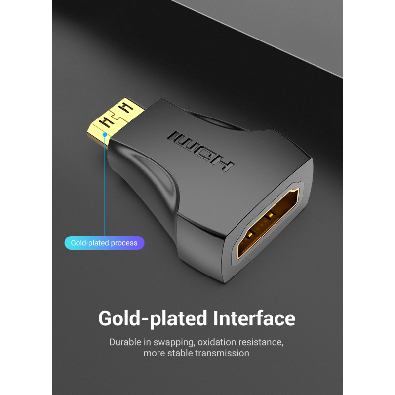 Buy Vention HDMI Adaptor - AISB0 - Female to Mini HDMI Male in Cyprus, Nicosia, Limassol, Larnaka, Pafos
