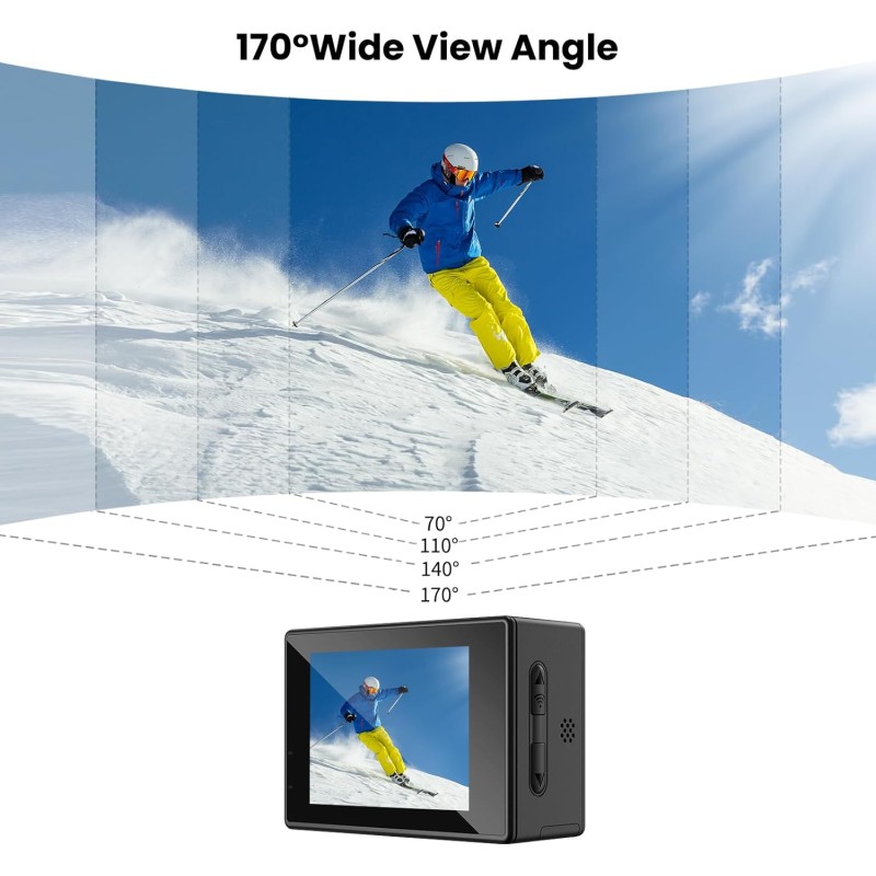 Buy SJCAM Dual Screen WiFi Action Camera 4K30FPS 16MP - SJ4000 - Dual Screen, Wi... in Cyprus, Nicosia, Limassol, Larnaka, Pafos