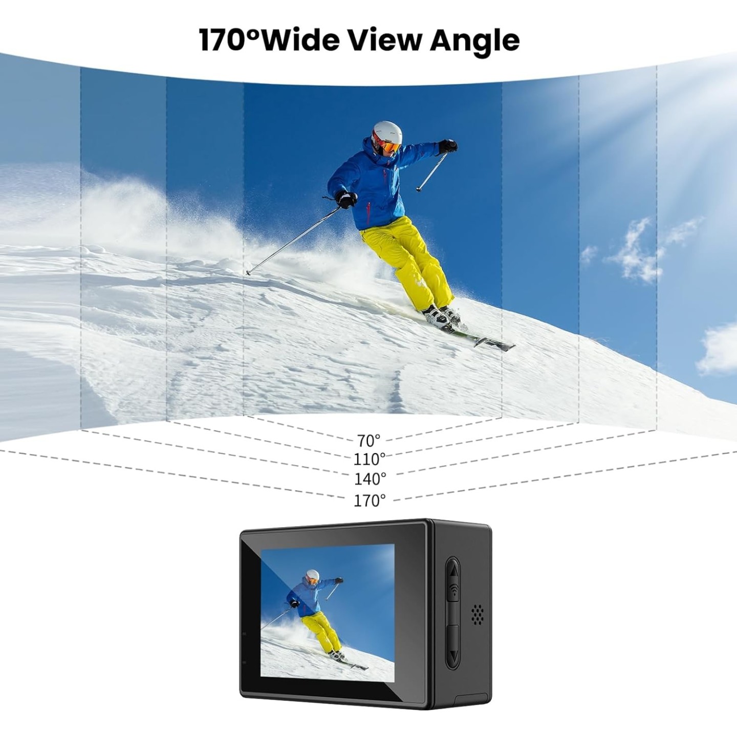 SJCAM Dual Screen WiFi Action Camera 4K30FPS 16MP - SJ4000 - Dual Screen, WiFi, 4K30FPS, 16MP