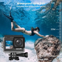 Buy SJCAM Dual Screen WiFi Action Camera 4K30FPS 16MP - SJ4000 - Dual Screen, Wi... in Cyprus, Nicosia, Limassol, Larnaka, Pafos