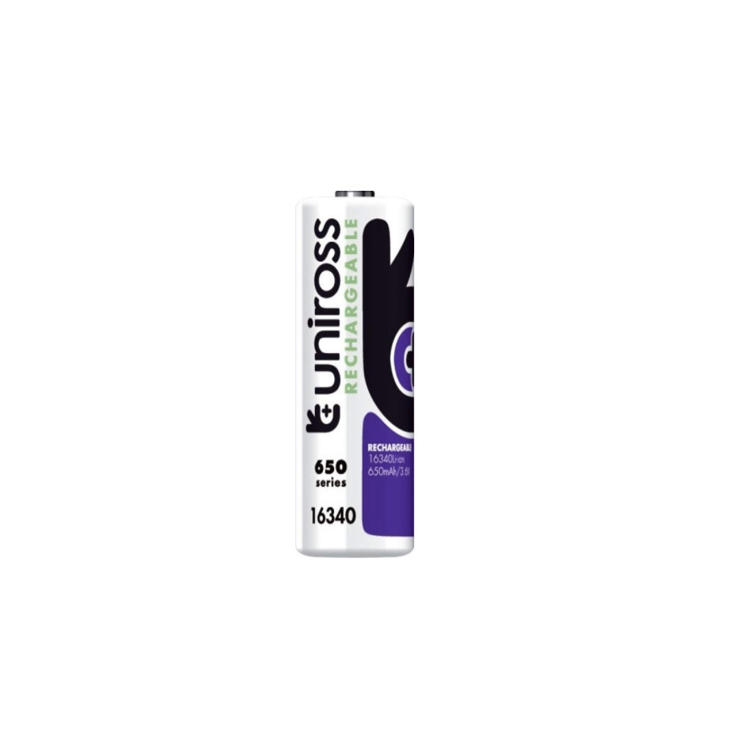 Uniross Lithium Rechargeable Battery - RCR123A - Lithium Rechargeable Battery 650mAh — Buy in Cyprus with Fast Delivery