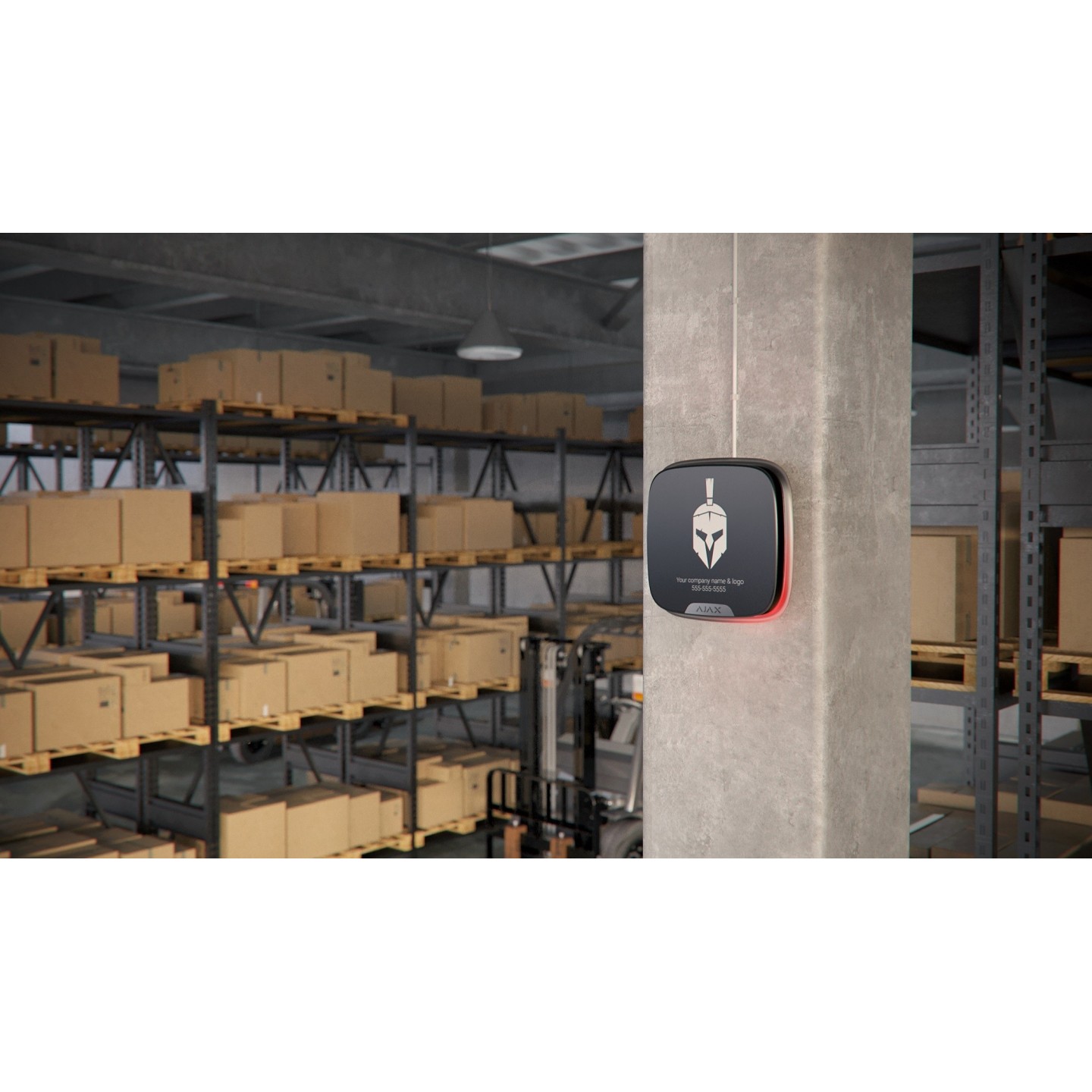 AJAX StreetSiren - Wireless Outdoor DoubleDeck White — Buy in Cyprus with Fast Delivery