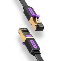 Buy Vention Network Cable - ICABI - CAT7 Flat 3.0m Black in Cyprus, Nicosia, Limassol, Larnaka, Pafos