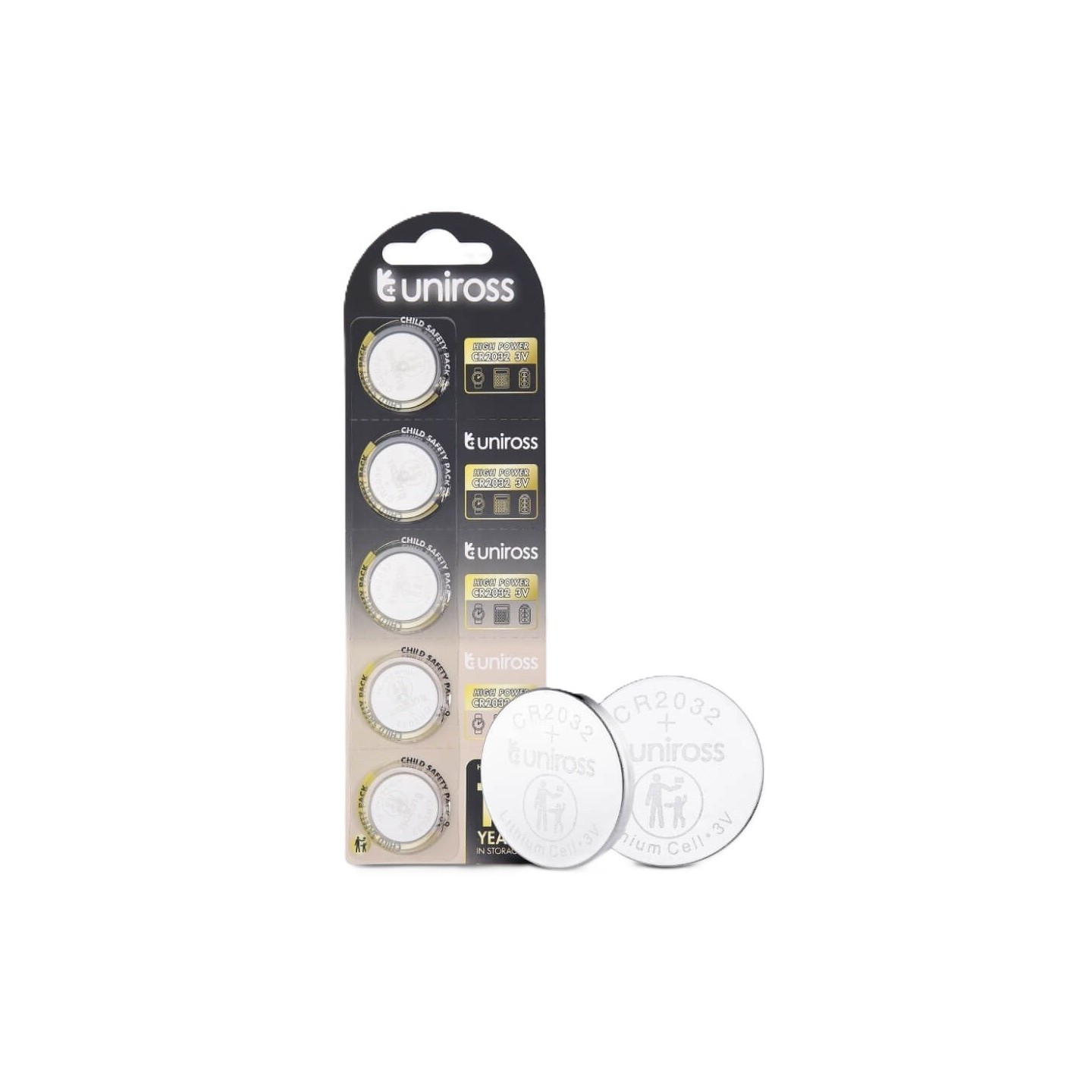 Uniross Lithium-Button Cell - CR2032HP - High Power 5-Pack — Buy in Cyprus with Fast Delivery