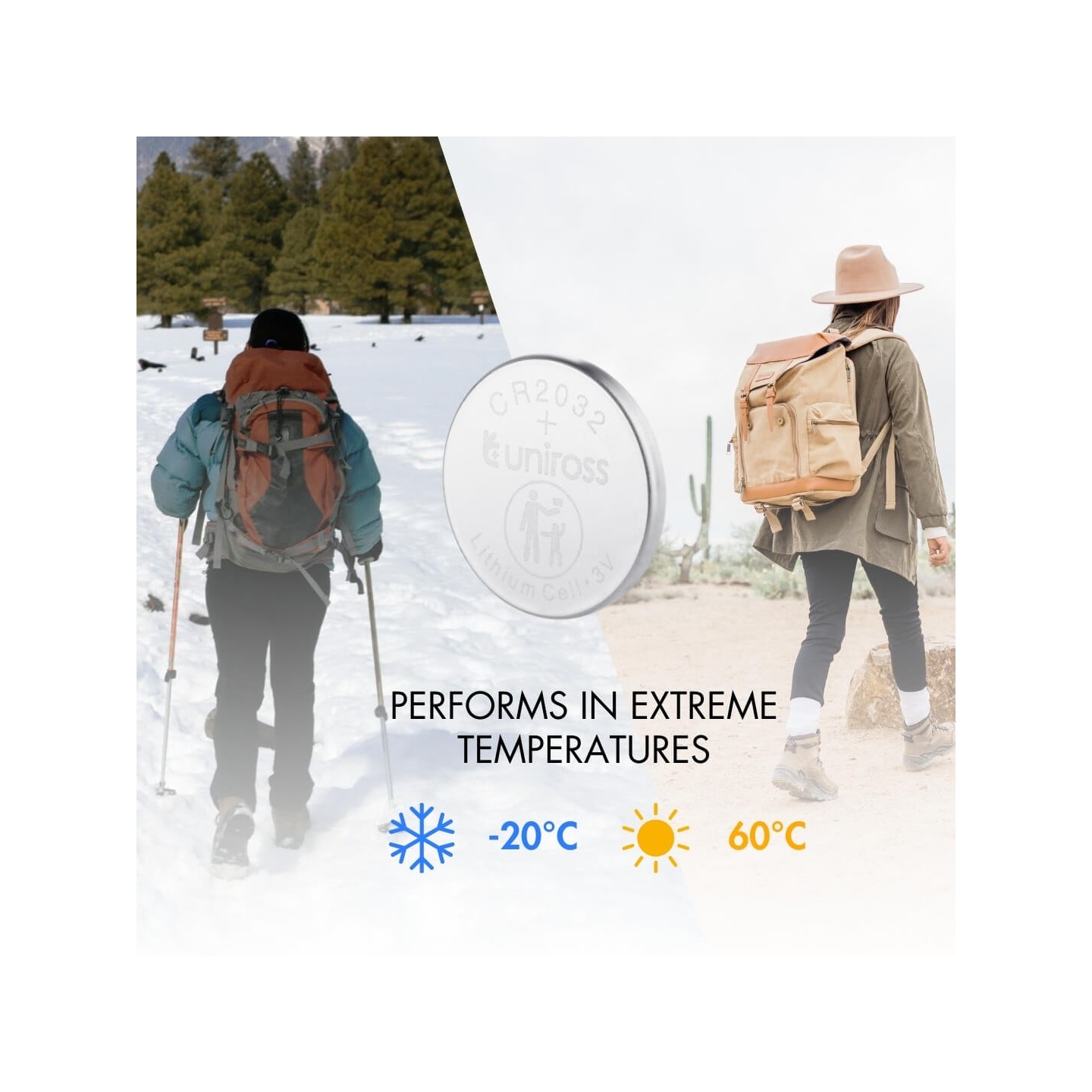 Uniross Lithium-Button Cell - CR2032HP - High Power 5-Pack — Buy in Cyprus with Fast Delivery