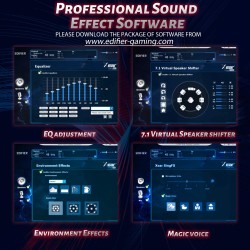 Buy Edifier Hecate - G4 - 7.1 USB-Audio Gaming Headset Black Red in Cyprus, Nicosia, Limassol, Larnaka, Pafos