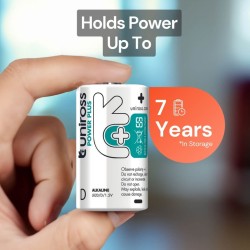 Buy Uniross Alkaline D Power Plus Batteries - 2 Pcs (New) in Cyprus, Nicosia, Limassol, Larnaka, Pafos