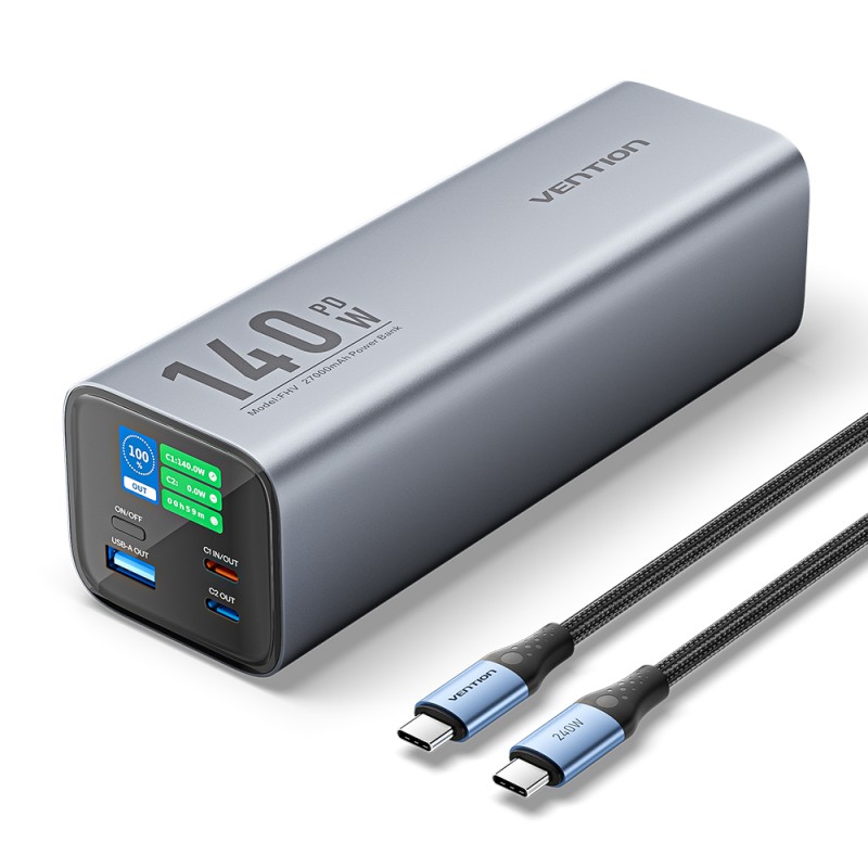 Buy Vention Powerbank 27000mAh 140W 3xUSBC+USB-A - FHVH0 - 27000mAh 140W 3xUSBC+... in Cyprus, Nicosia, Limassol, Larnaka, Pafos