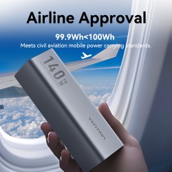 Buy Vention Powerbank 27000mAh 140W 3xUSBC+USB-A - FHVH0 - 27000mAh 140W 3xUSBC+... in Cyprus, Nicosia, Limassol, Larnaka, Pafos