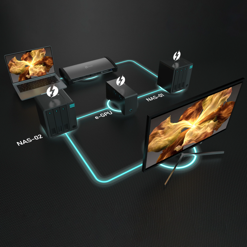 Buy j5create Docking Station - JTD562 - Thunderbolt 4 Intel Certified 30Gbps 11-... in Cyprus, Nicosia, Limassol, Larnaka, Pafos