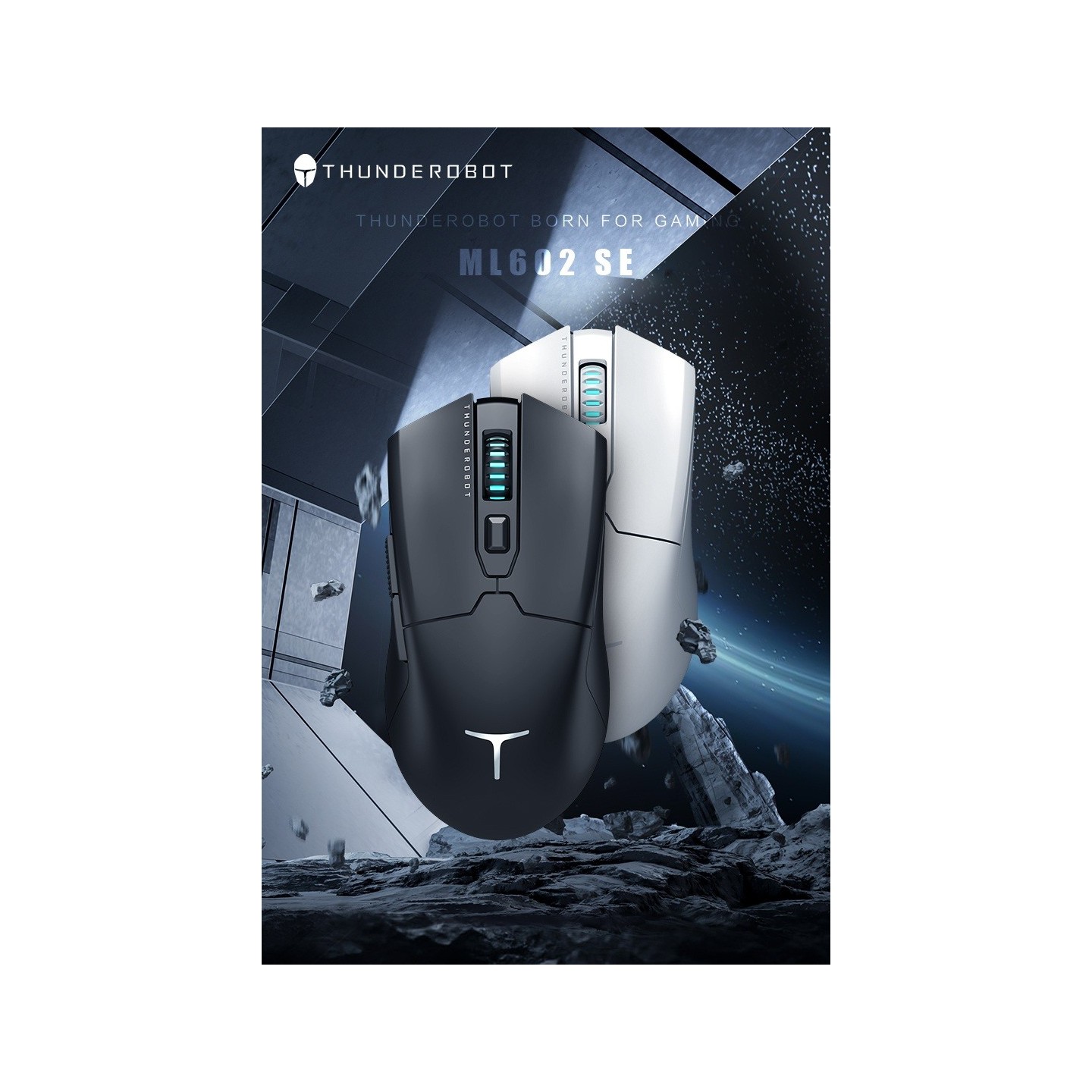 Thunderobot ML602 SE Wireless Gaming Mouse - PAW3104 8000DPI - White (Boxed) — Buy in Cyprus with Fast Delivery