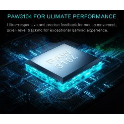 Thunderobot ML602 SE Wireless Gaming Mouse - PAW3104 8000DPI - White (Boxed) — Buy in Cyprus with Fast Delivery