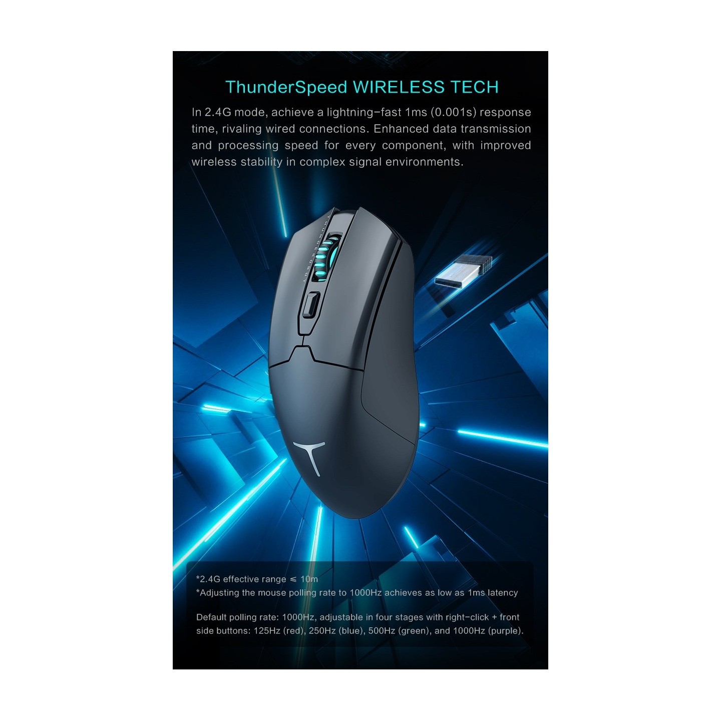 Thunderobot ML602 SE Wireless Gaming Mouse - PAW3104 8000DPI - White (Boxed) — Buy in Cyprus with Fast Delivery
