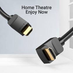 Buy Vention HDMI Cable - AARBG - Right Angle 90 Degrees 1.5m in Cyprus, Nicosia, Limassol, Larnaka, Pafos