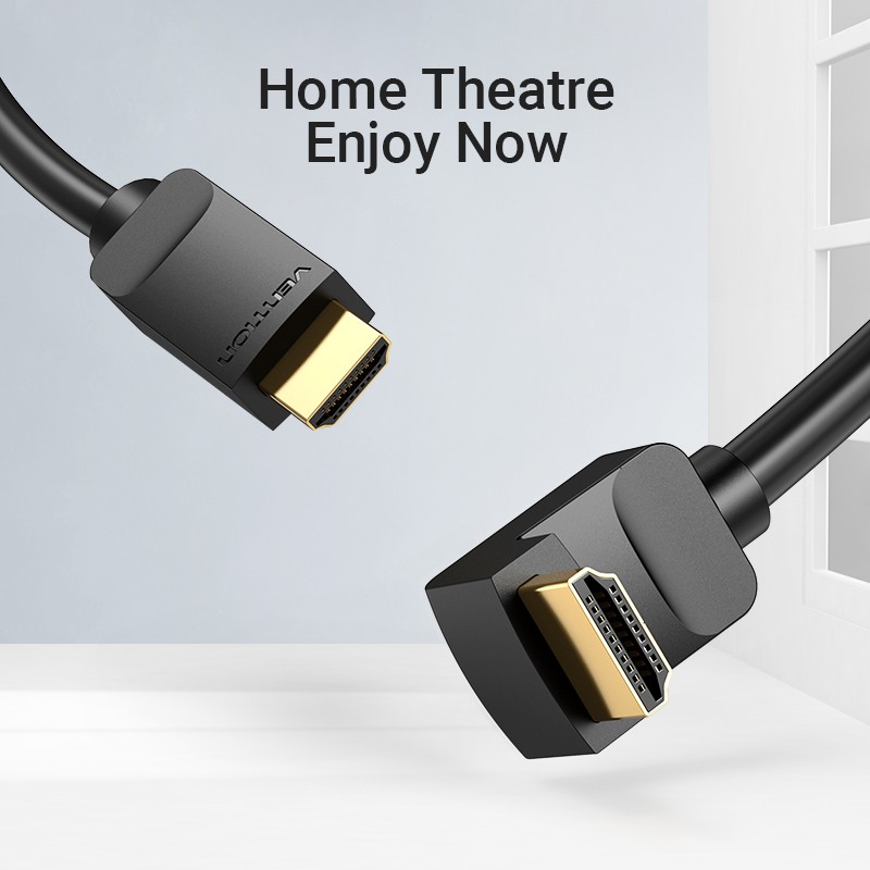 Buy Vention HDMI Cable - AARBG - Right Angle 90 Degrees 1.5m in Cyprus, Nicosia, Limassol, Larnaka, Pafos