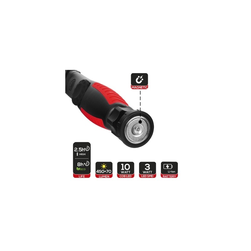 Buy Rexer Work Lamp - RX9060 - 450lm 270d Swivel Dimmable Magnet Hook USB in Cyprus, Nicosia, Limassol, Larnaka, Pafos