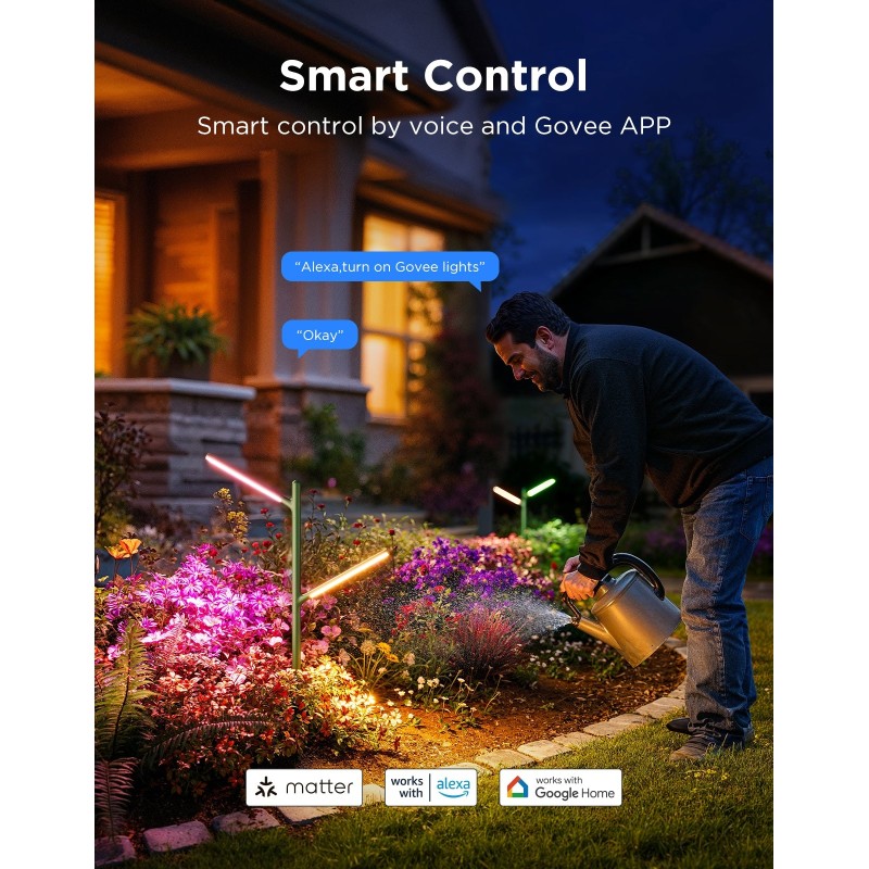 Buy Govee Outdoor Smart Garden Light - H7086341 - RGBICWW in Cyprus, Nicosia, Limassol, Larnaka, Pafos