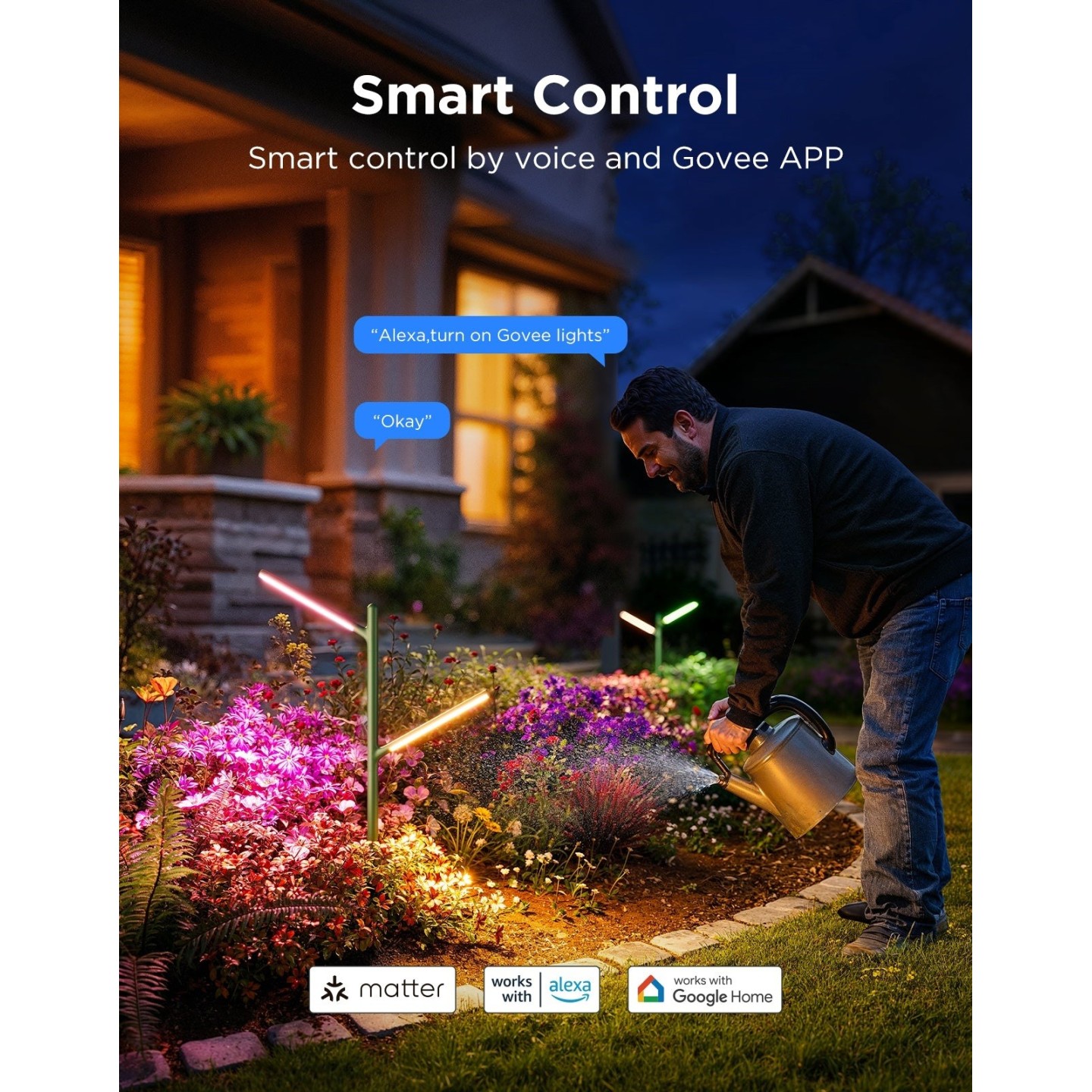 Govee Outdoor Smart Garden Light - H7086341 - RGBICWW — Buy in Cyprus with Fast Delivery