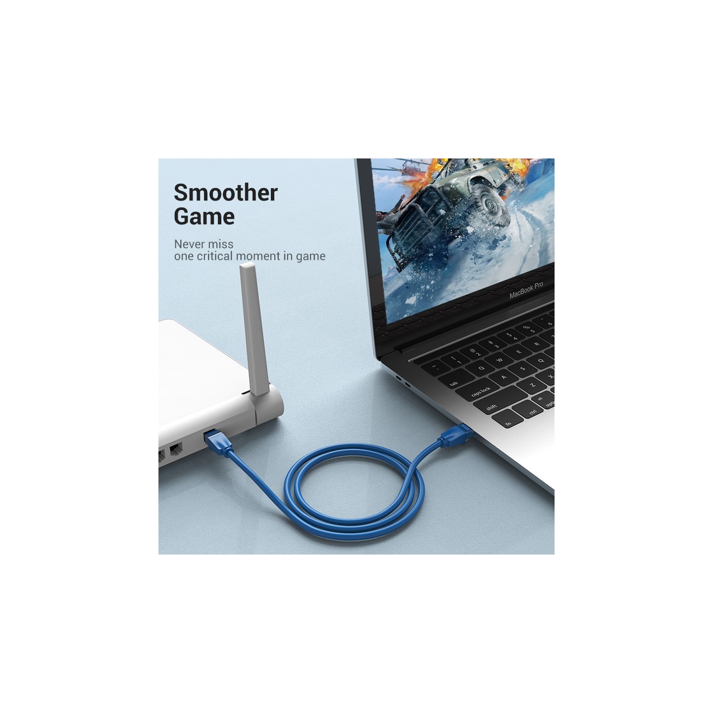 Vention Network Cable - CAT6 UTP - 1.0m - Blue — Buy in Cyprus with Fast Delivery