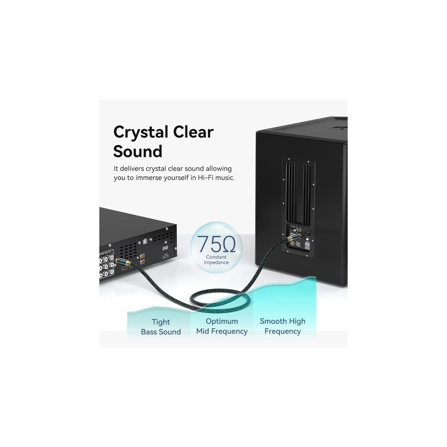 Vention AUDIO Digital Coaxial RCA Cable - BCTGH - 2.0m — Buy in Cyprus with Fast Delivery