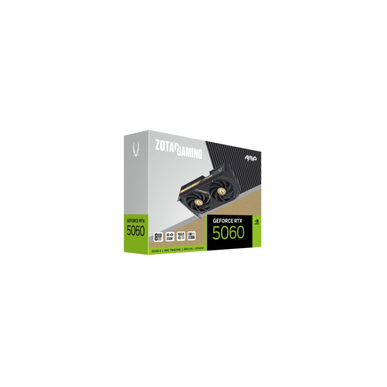 ZOTAC GeForce RTX 5060 AMP - Black, 8GB GDDR7, 2550 MHz Boost — Buy in Cyprus with Fast Delivery