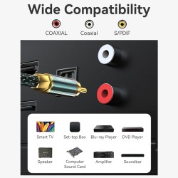 Vention AUDIO Digital Coaxial RCA Cable - BCTGH - 2.0m — Buy in Cyprus with Fast Delivery