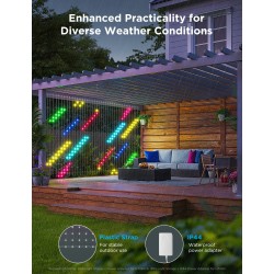 Buy Govee LED Curtain Lights - H70B4 - 2 WiFi & BT RGBIC 3mx2.0m IP65 (EU) in Cyprus, Nicosia, Limassol, Larnaka, Pafos