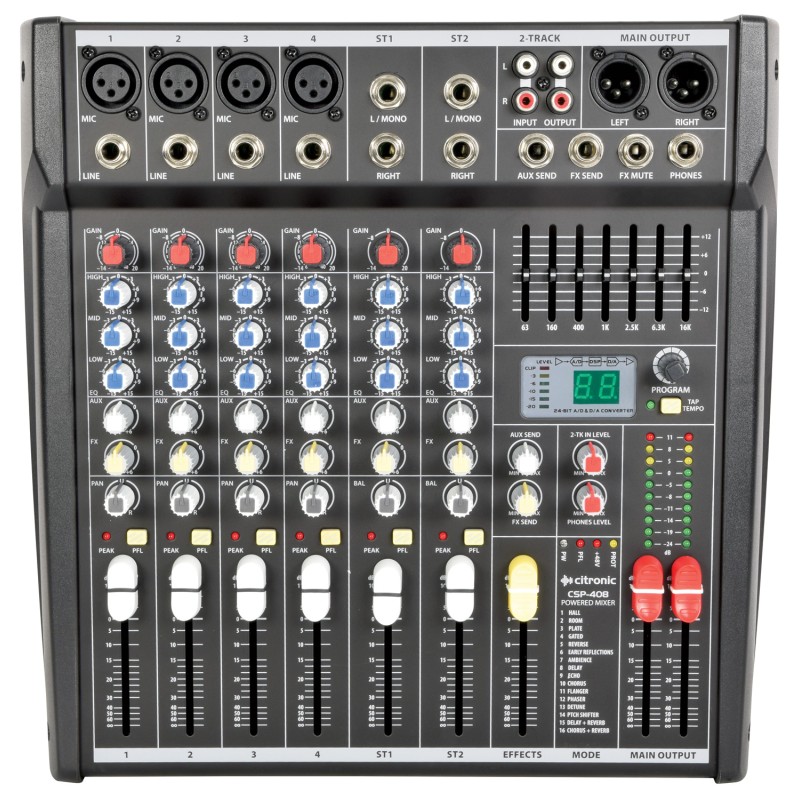 Buy Citronic 8 Channel Mixer & Amplifier - CSP408 - 400W with DSP 170.841UK in Cyprus, Nicosia, Limassol, Larnaka, Pafos