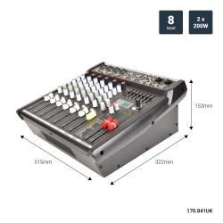 Buy Citronic 8 Channel Mixer & Amplifier - CSP408 - 400W with DSP 170.841UK in Cyprus, Nicosia, Limassol, Larnaka, Pafos