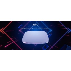 Buy AJAX TCP-IP GSM Alarm - Hub2 - Supports PIR With Video Verification White in Cyprus, Nicosia, Limassol, Larnaka, Pafos