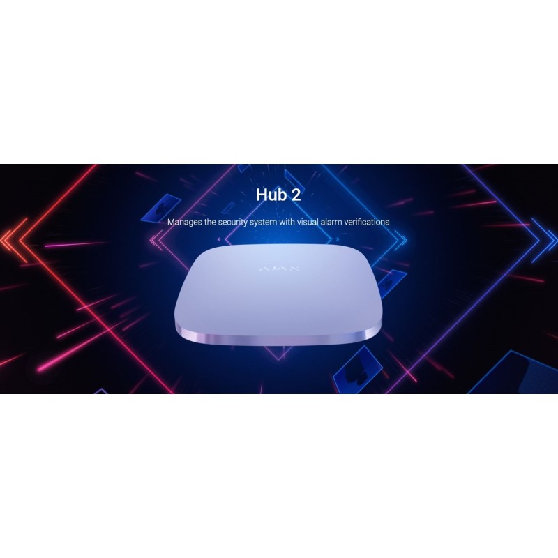 Buy AJAX TCP-IP GSM Alarm - Hub2 - Supports PIR With Video Verification White in Cyprus, Nicosia, Limassol, Larnaka, Pafos