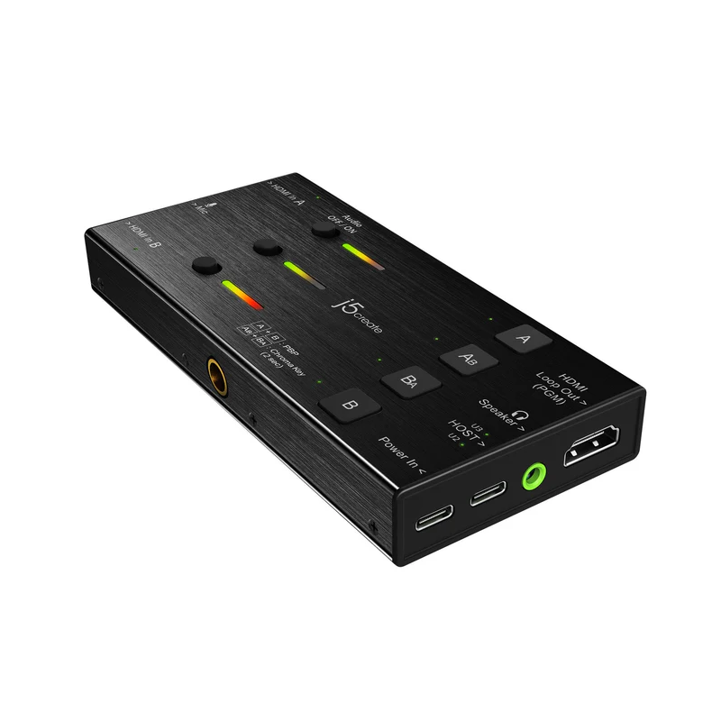 Buy j5create Capture Card - JVA06 - Dual HDMI to USB-C A 1080p 3.5mm DSLR PD Win... in Cyprus, Nicosia, Limassol, Larnaka, Pafos