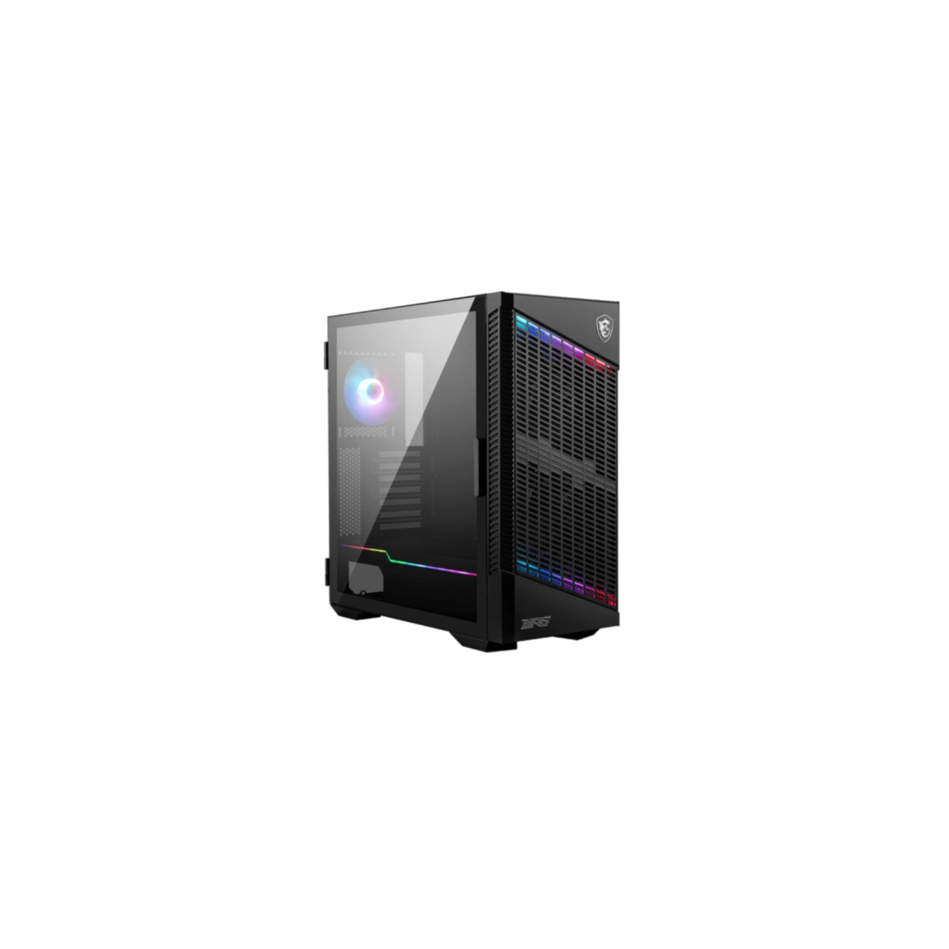 MSI MPG VELOX 100P AIRFLOW - Mid-Tower ATX Case - High Airflow, ARGB Lighting, Vertical GPU Support