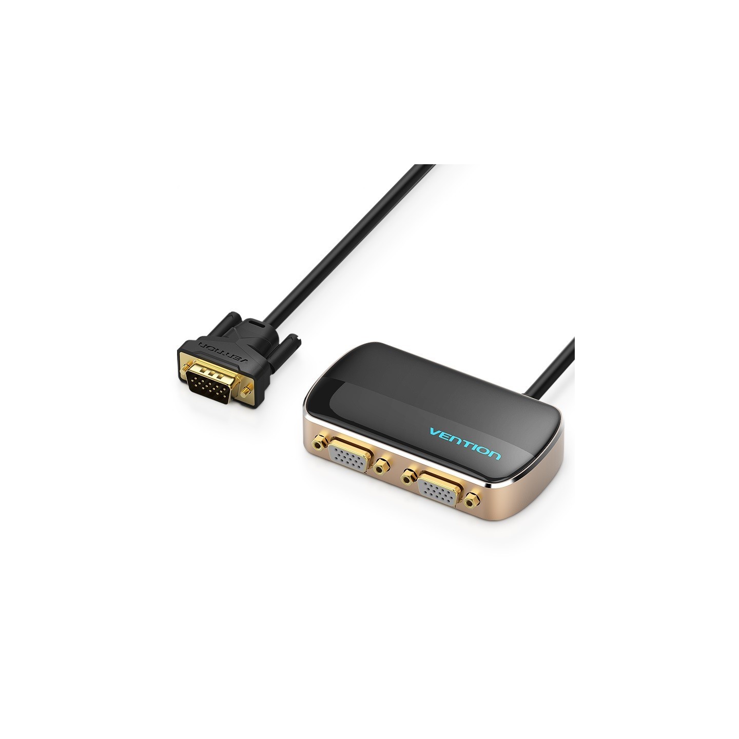 Vention VGA Splitter - DBABF - 2-Port with Power & VGA Cable 1.0m — Buy in Cyprus with Fast Delivery