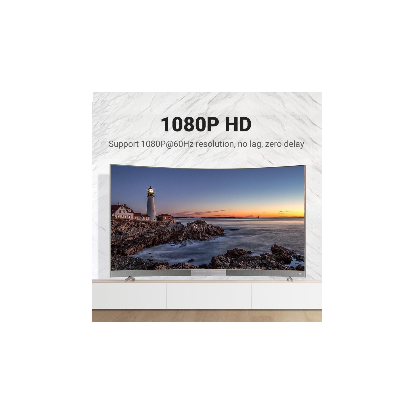 Vention VGA Splitter - DBABF - 2-Port with Power & VGA Cable 1.0m — Buy in Cyprus with Fast Delivery