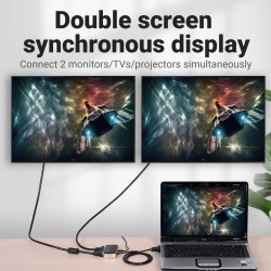 Buy Vention VGA Splitter - DBABF - 2-Port with Power & VGA Cable 1.0m in Cyprus, Nicosia, Limassol, Larnaka, Pafos