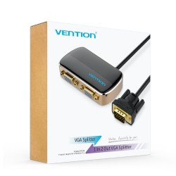 Buy Vention VGA Splitter - DBABF - 2-Port with Power & VGA Cable 1.0m in Cyprus, Nicosia, Limassol, Larnaka, Pafos