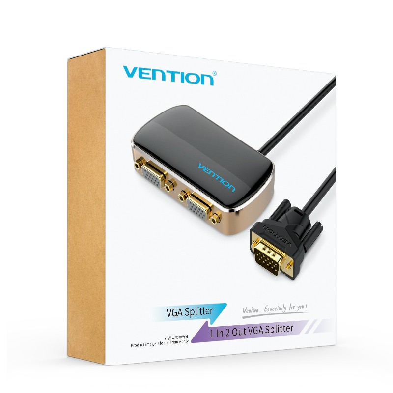Buy Vention VGA Splitter - DBABF - 2-Port with Power & VGA Cable 1.0m in Cyprus, Nicosia, Limassol, Larnaka, Pafos