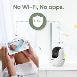 Buy Bonoch Portable Baby Monitor - BBM03 - 7'' PTZ Camera + Audio No WiFi in Cyprus, Nicosia, Limassol, Larnaka, Pafos