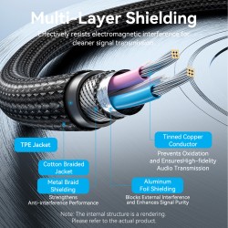 Buy Vention AUDIO XLR M-F Cable - BKHHJ - Braided-Metal 5.0m in Cyprus, Nicosia, Limassol, Larnaka, Pafos