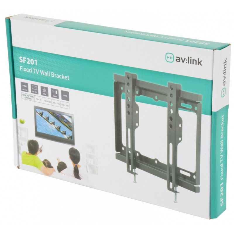 Buy AV:link Fixed TV Wall Bracket - SF201 - 200x200 129.540UK in Cyprus, Nicosia, Limassol, Larnaka, Pafos