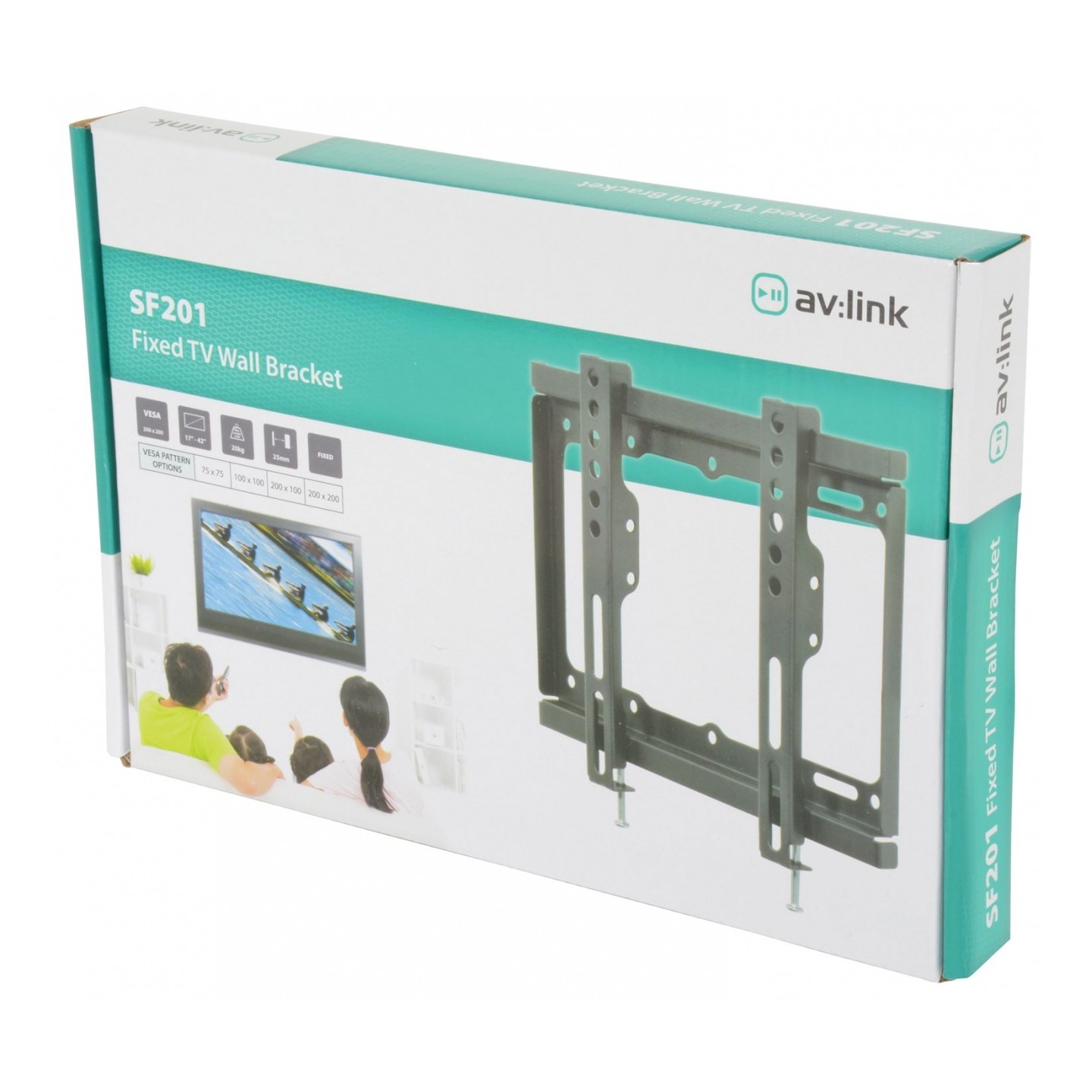 AV:link Fixed TV Wall Bracket - SF201 - 200x200 129.540UK — Buy in Cyprus with Fast Delivery