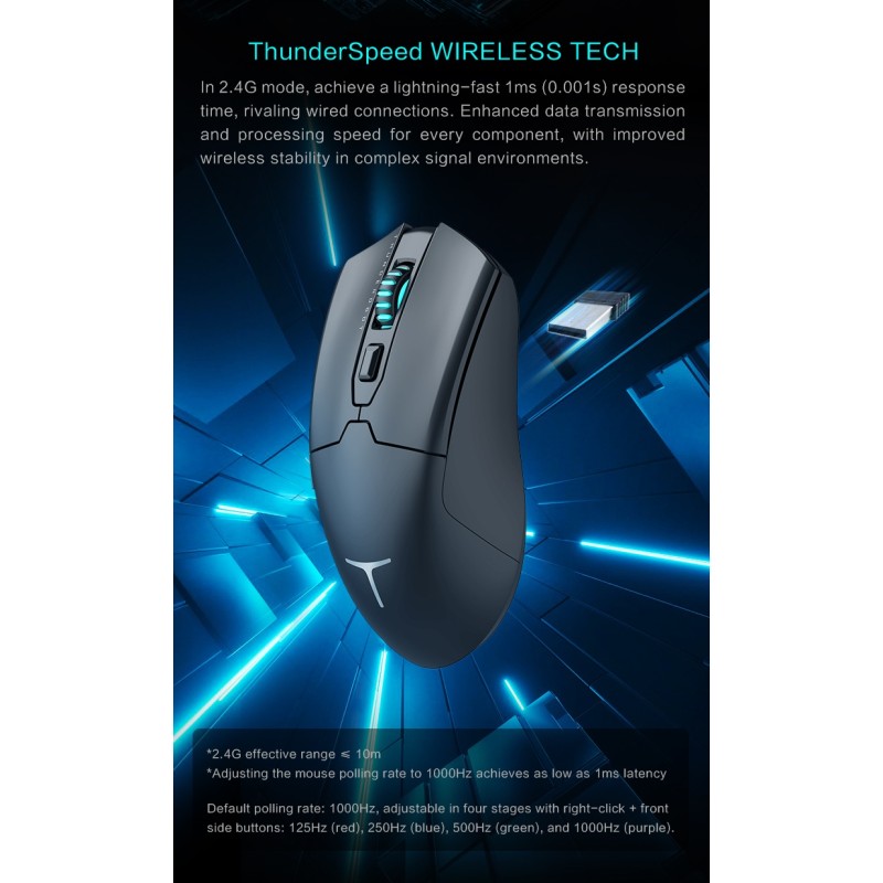 Buy Thunderobot Mouse - ML602 SE - Wireless Gaming Rechargeable Mouse Black in Cyprus, Nicosia, Limassol, Larnaka, Pafos