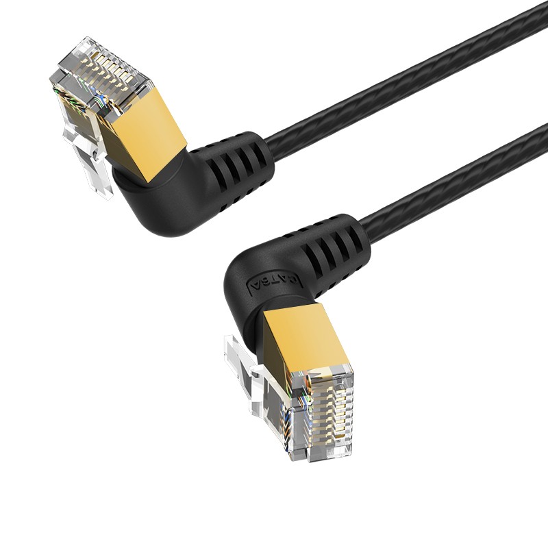 Buy Vention Network Cable - IKLBH - Cat8 SFTP Rotate Right Angle Slim 2.0m Black in Cyprus, Nicosia, Limassol, Larnaka, Pafos